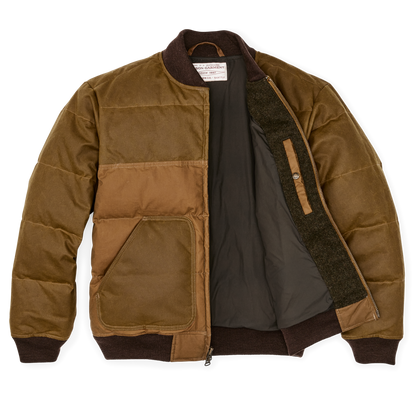 Down Bomber Jacket - Dark Tan