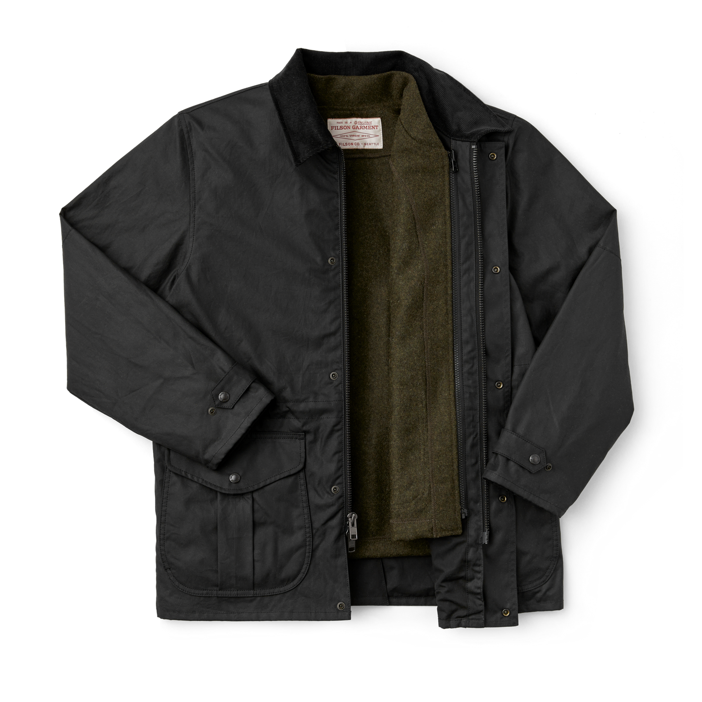 Mackinaw Wool Vest Liner - Forest Green