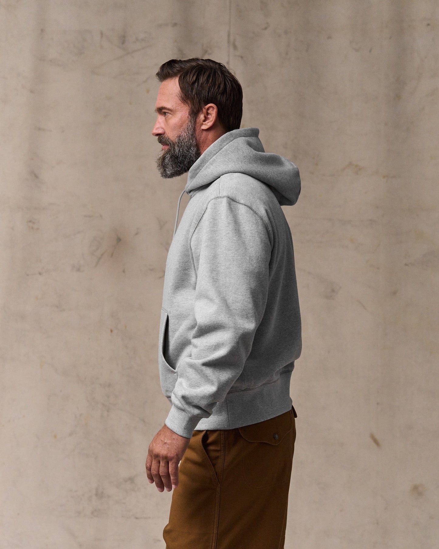 14-oz. Heritage Fleece Hoodie - Gray Heather