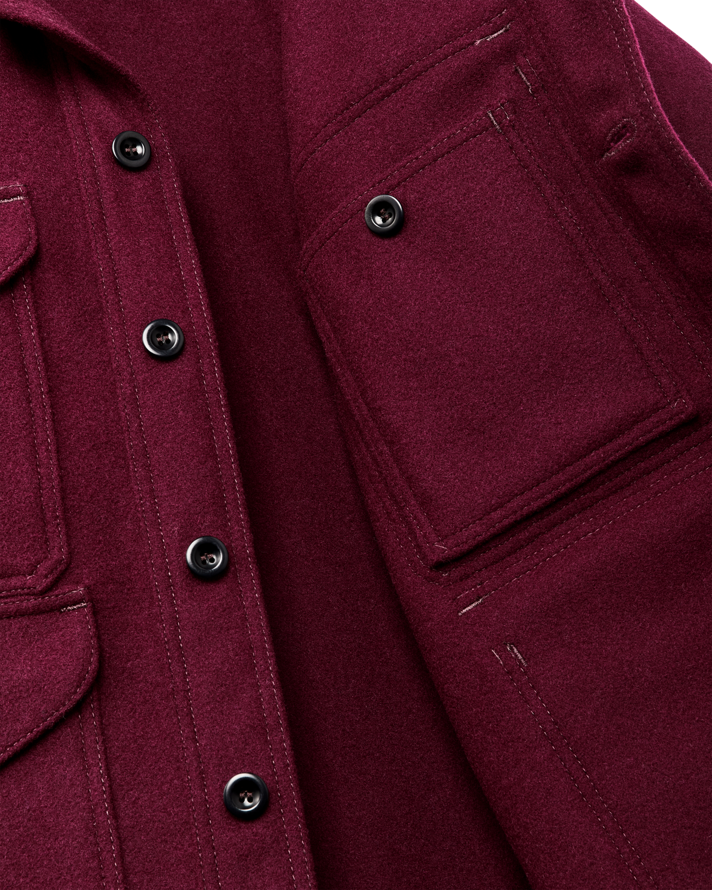 1940s Mackinaw Wool Cruiser Jacket - Wine
