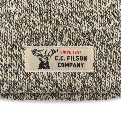 Lined Ragg Wool Beanie - Charcoal Heather