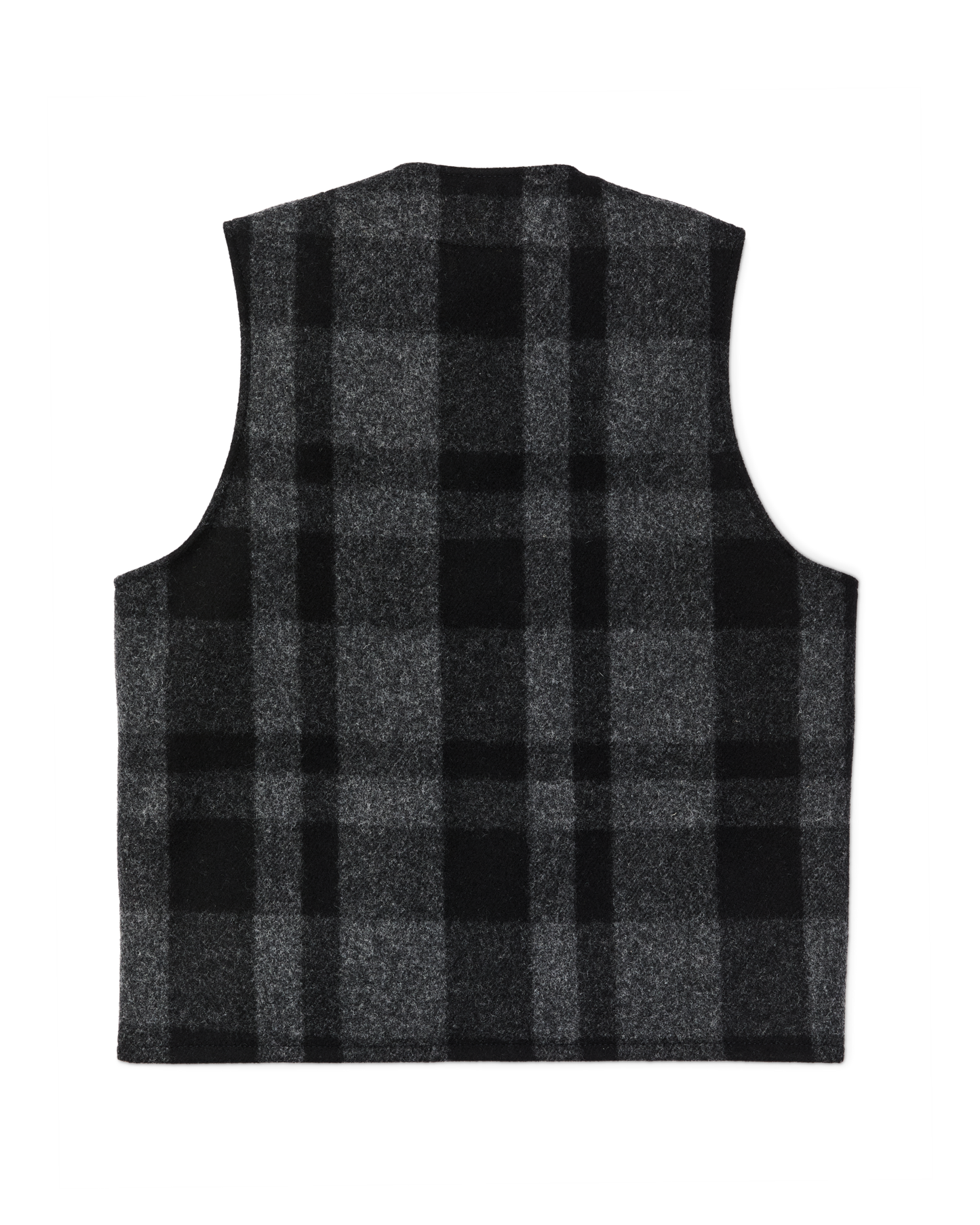 Mackinaw Wool Vest - Charcoal / Black Heritage Plaid