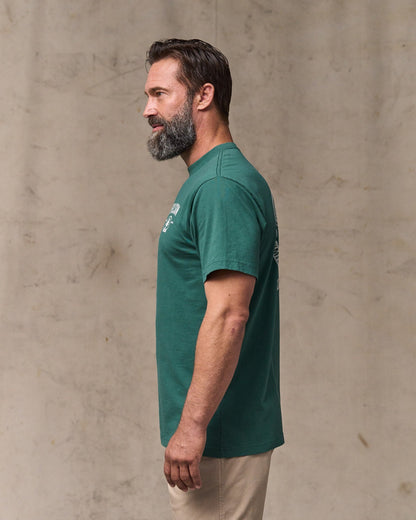 Forestry Graphic T-Shirt - Mallard Green
