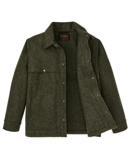 Mackinaw Wool Cape Coat - Forest Green