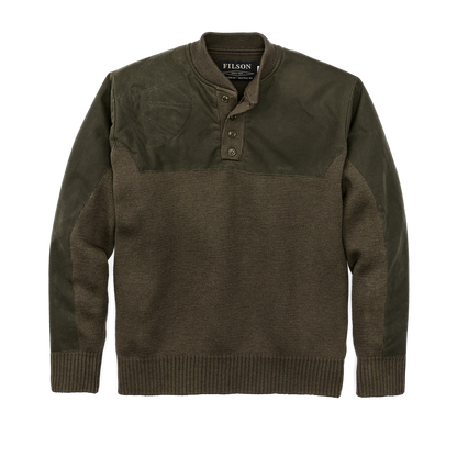 Henley Guide Sweater - Peat Green