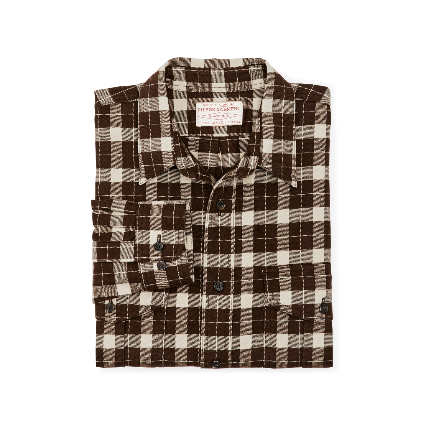 Alaskan Guide Shirt - Brown / Cream Plaid