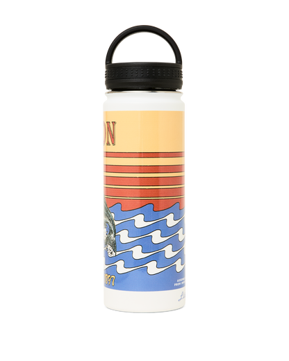 Insulated Water Bottle - White / Dusk Fish