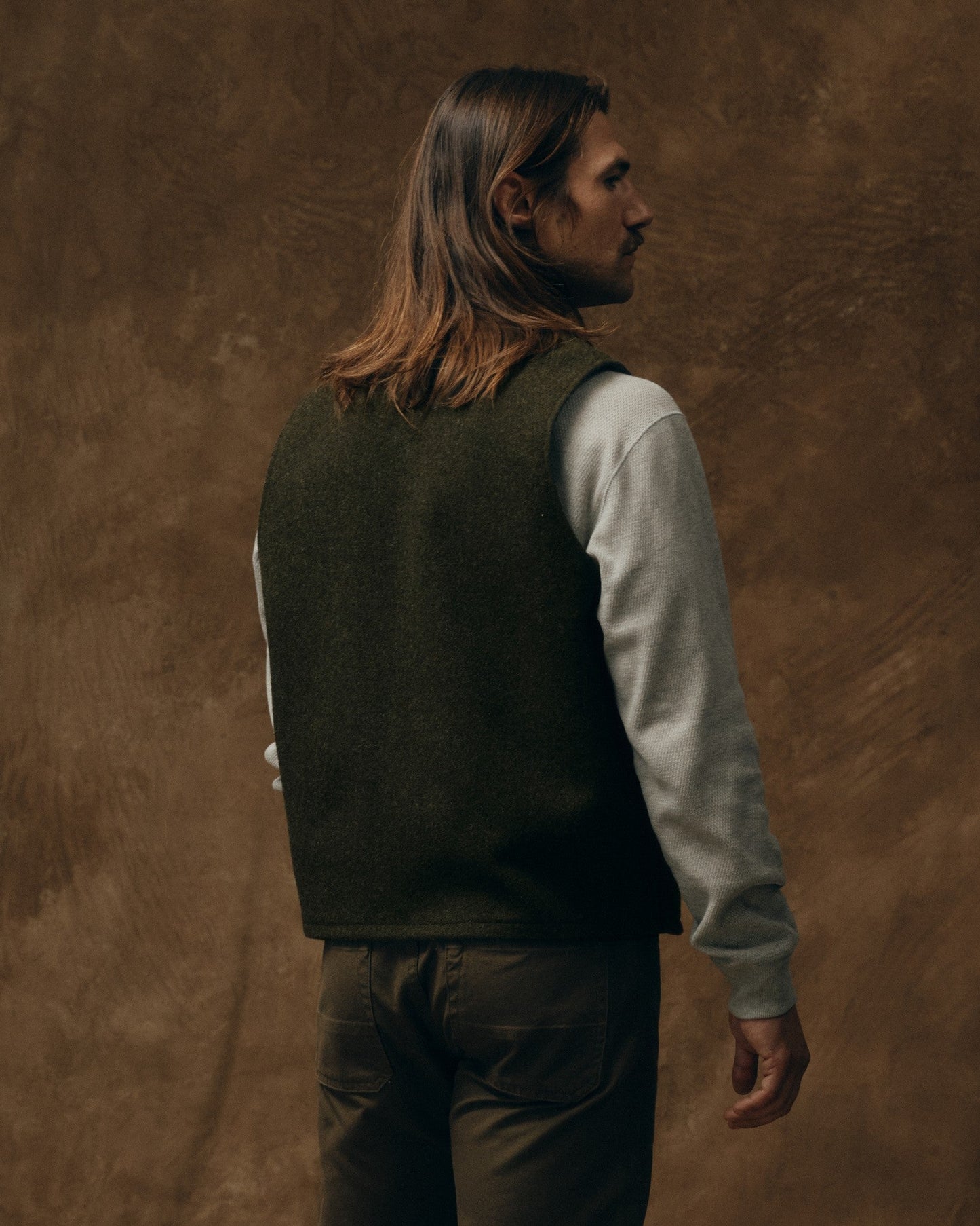 Mackinaw Wool Vest - Forest Green