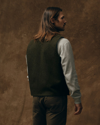 Mackinaw Wool Vest - Forest Green