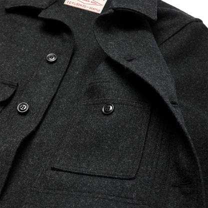 Mackinaw Wool Cruiser Jacket - Charcoal