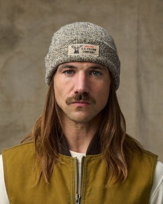 Lined Ragg Wool Beanie - Charcoal Heather