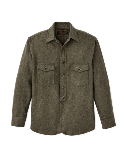 1922 Archive Wool Shirt - Dark Olive