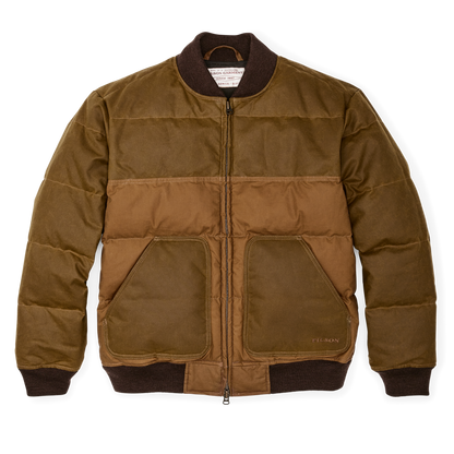 Down Bomber Jacket - Dark Tan