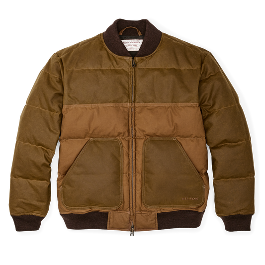 Down Bomber Jacket - Dark Tan