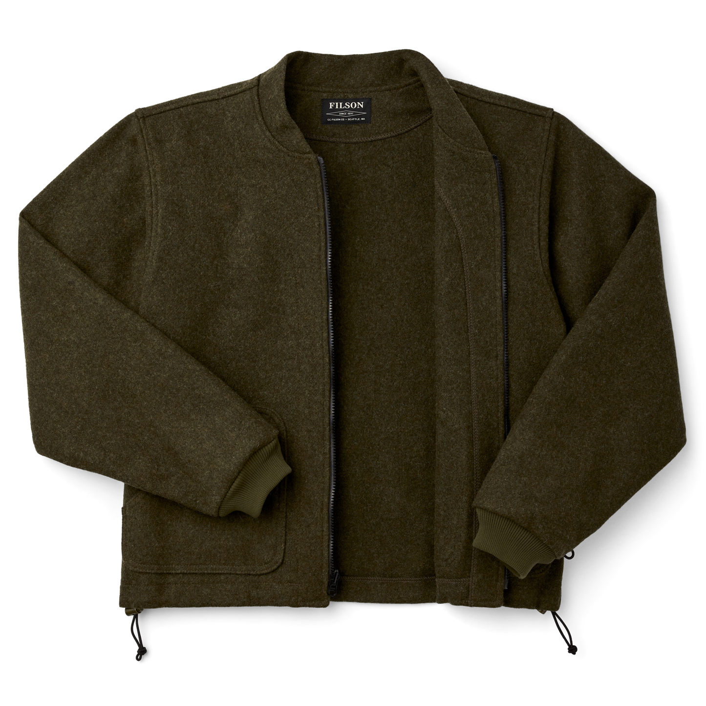 Mackinaw Wool Jacket Liner - Forest Green