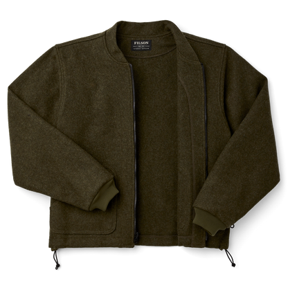 Mackinaw Wool Jacket Liner - Forest Green