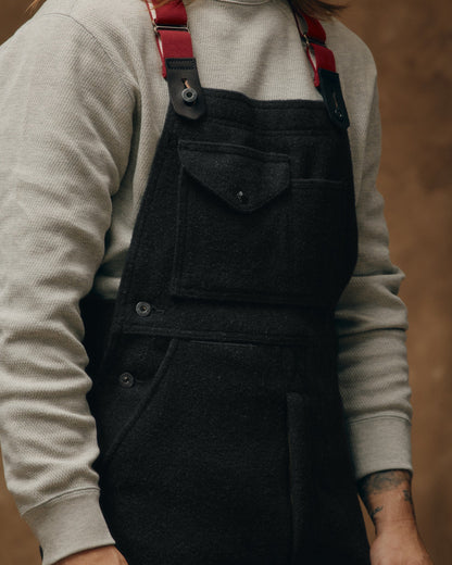 Mackinaw Wool Bibs - Charcoal