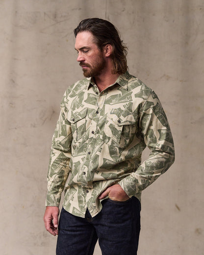 Lightweight Alaskan Guide Shirt - Khaki / Print