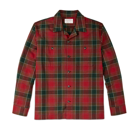 Elk Heights Camp Shirt - Sycamore Green / Red Plaid