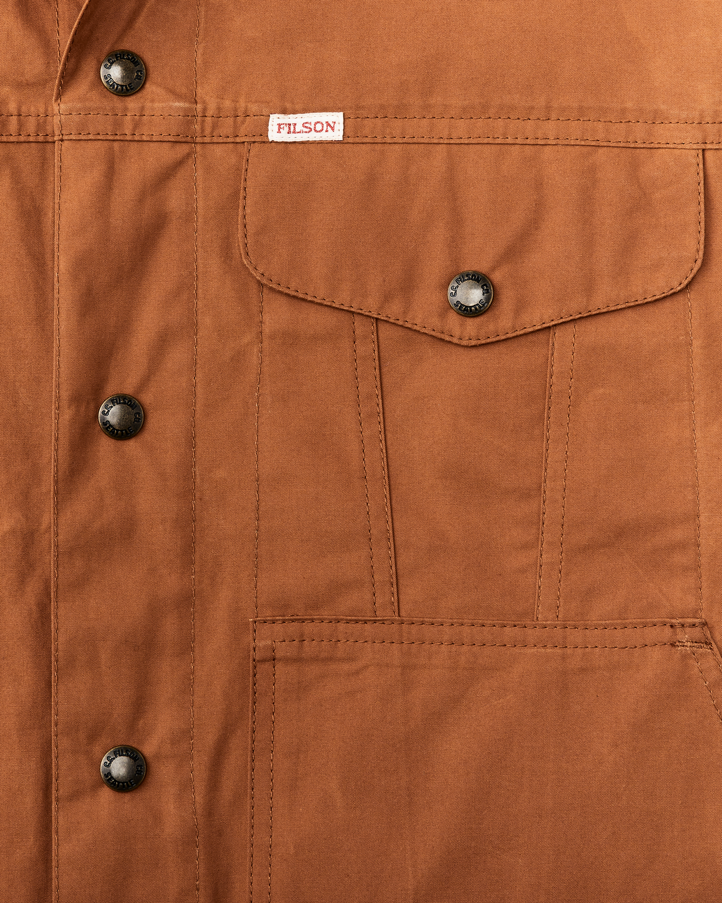 Dry Wax Short Cruiser Jacket - Bourbon