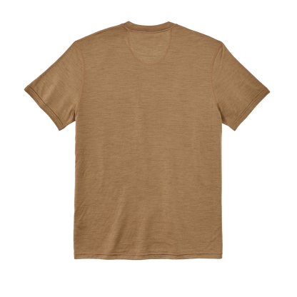 210g Merino Wool Short Sleeve Crewneck T-Shirt - Rugged Tan