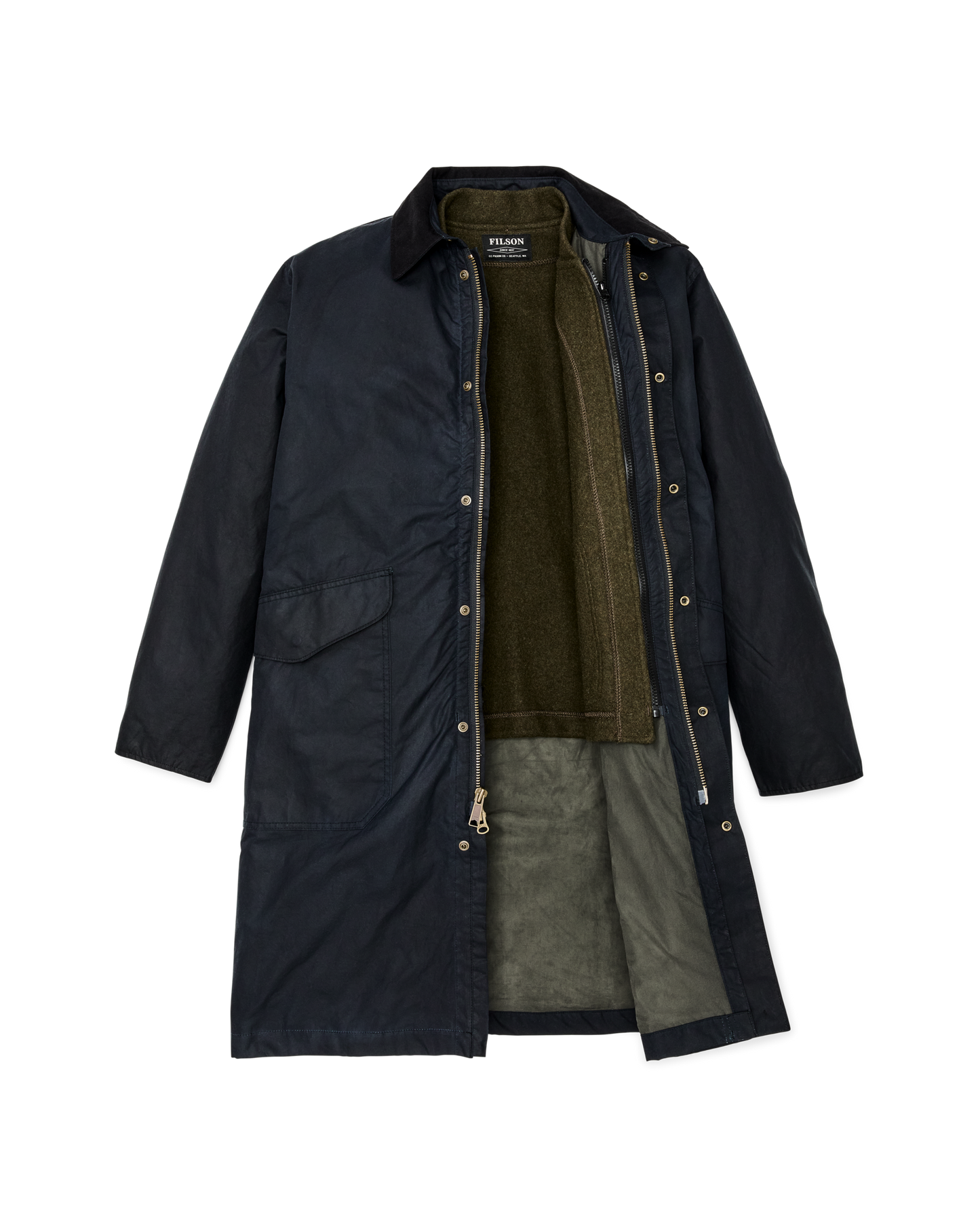 Cover Cloth Trench Coat - Harbor Blue