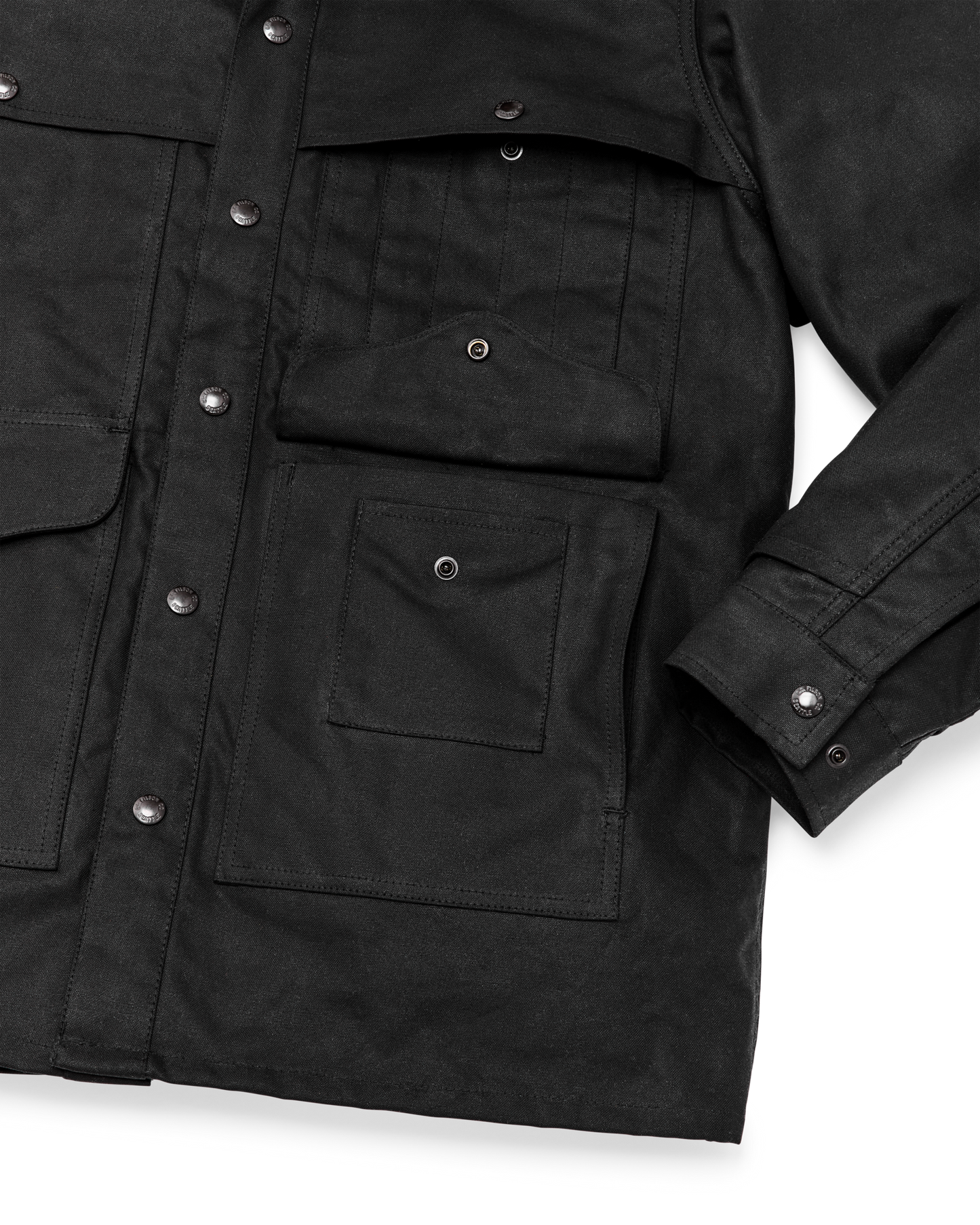 Lined Tin Cloth Cruiser Jacket - Black