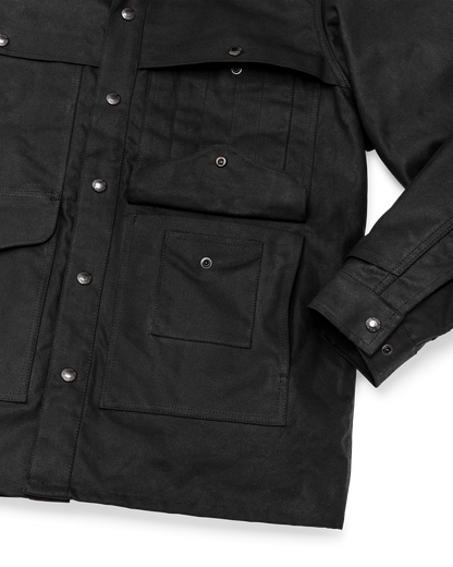 Lined Tin Cloth Cruiser Jacket - Black