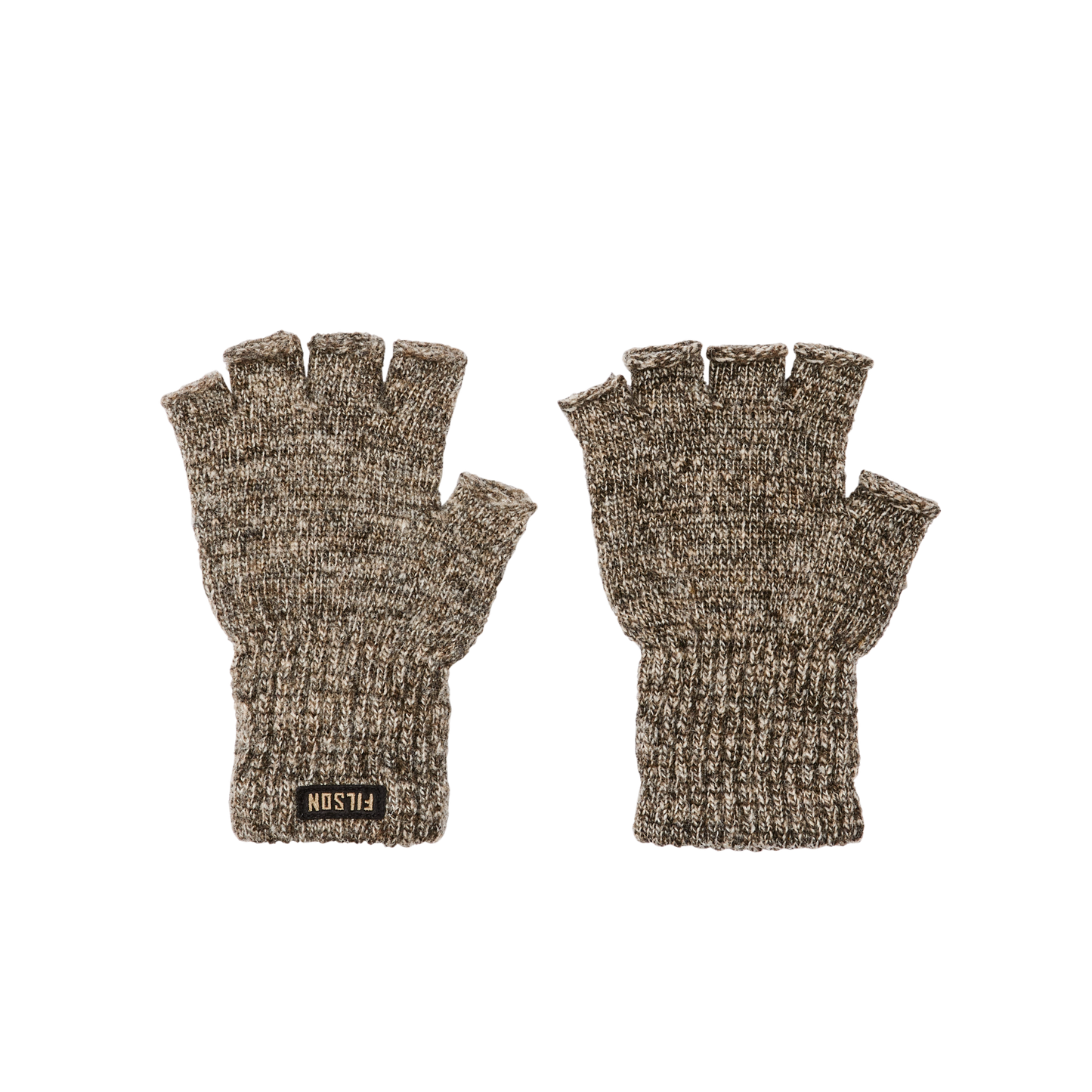 Fingerless Knit Gloves - Root Heather