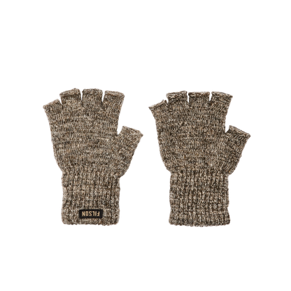 Fingerless Knit Gloves - Root Heather