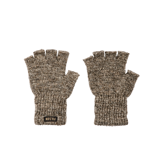 Fingerless Knit Gloves - Root Heather