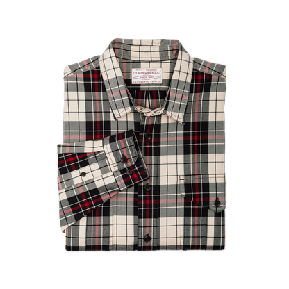 Lightweight Alaskan Guide Shirt - Off White Black Red