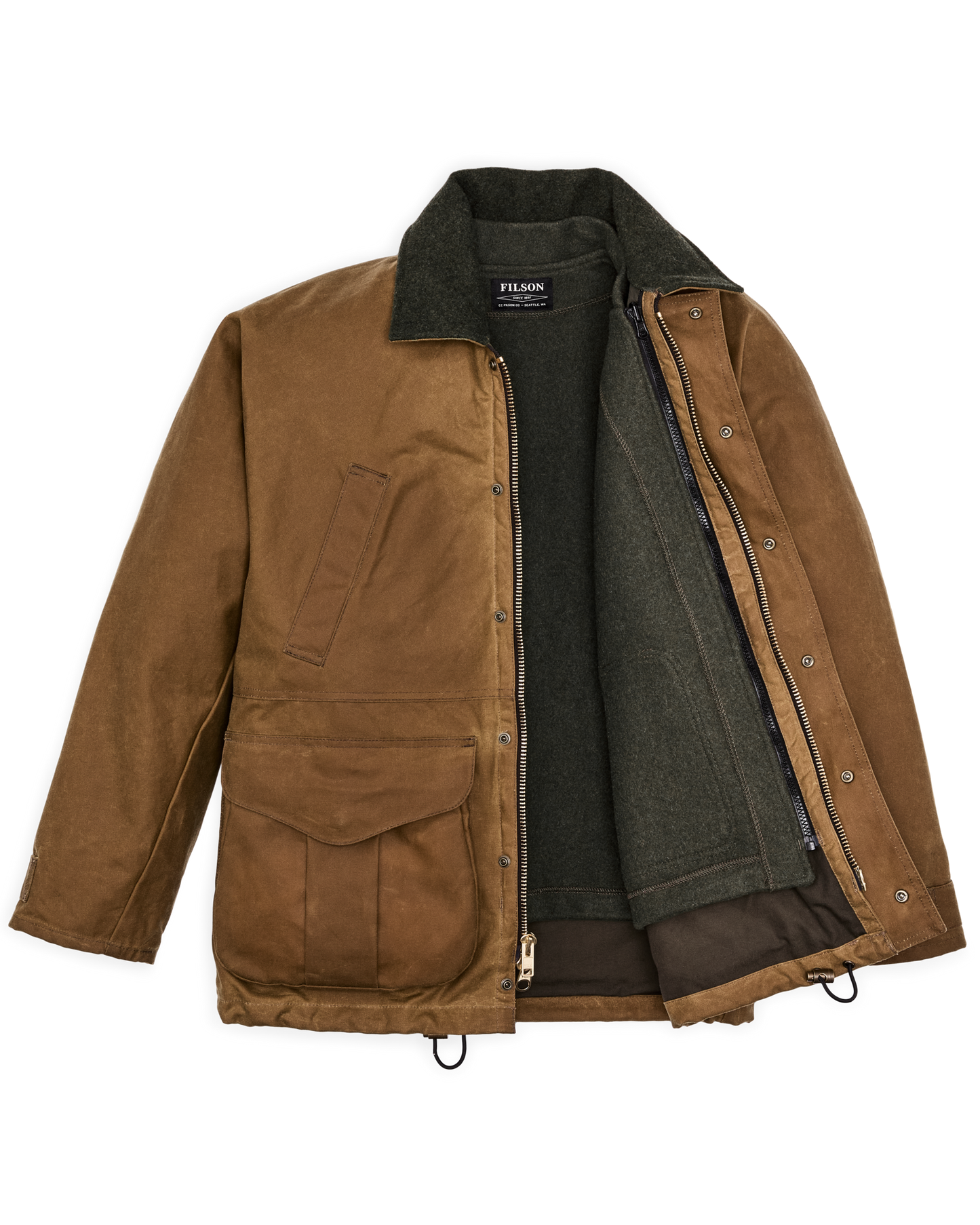 Lined Tin Cloth Field Jacket - Dark Tan
