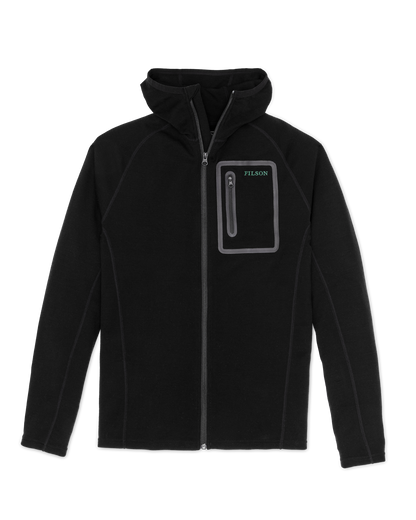 400g Merino Wool Hoodie - Black
