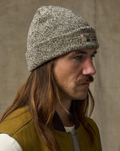 Lined Ragg Wool Beanie - Charcoal Heather