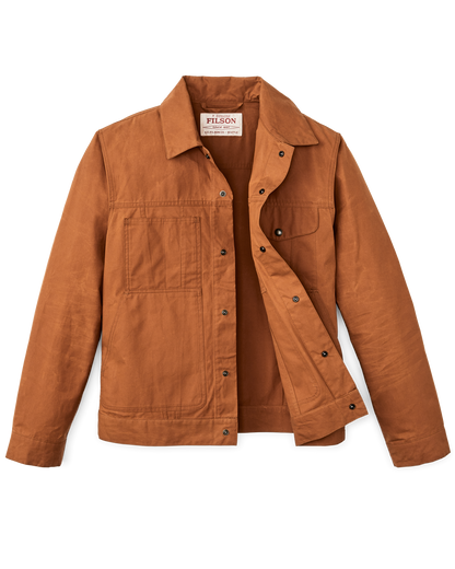 Dry Wax Short Cruiser Jacket - Bourbon