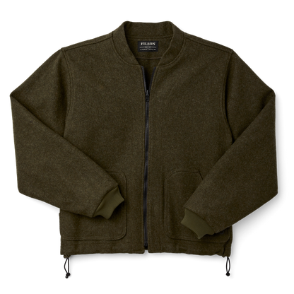Mackinaw Wool Jacket Liner - Forest Green