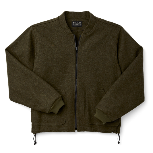 Mackinaw Wool Jacket Liner - Forest Green