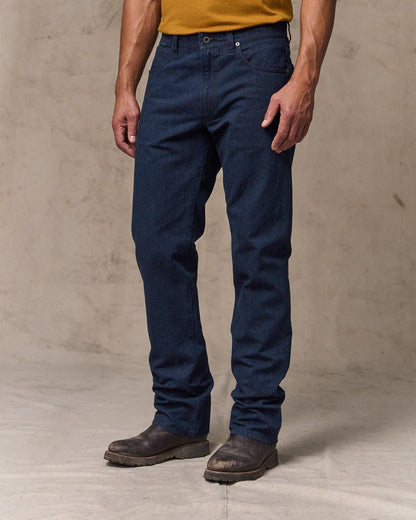 Dry Tin Cloth 5-pocket Pants - Indigo