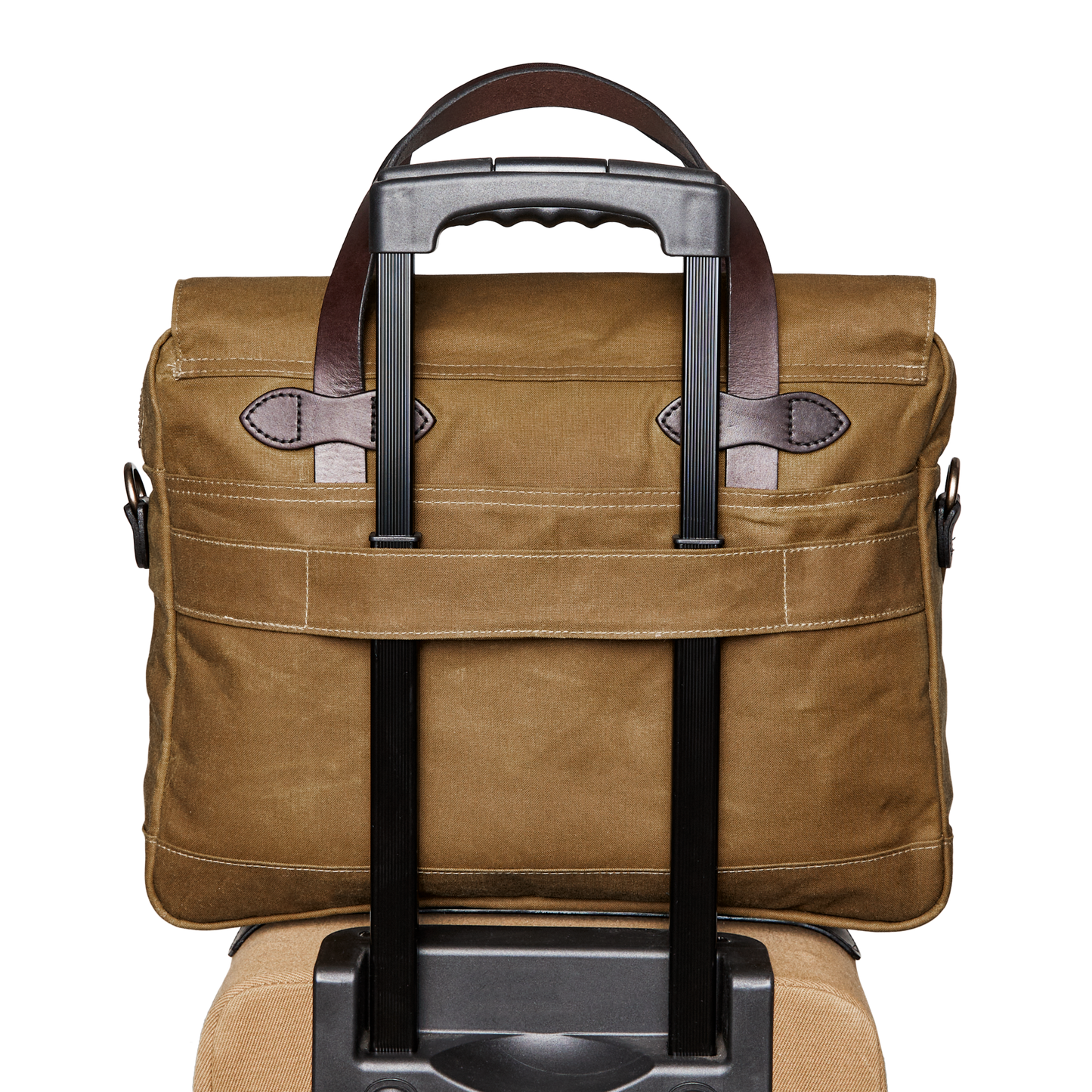 24 Hour Tin Cloth Briefcase - Dark Tan