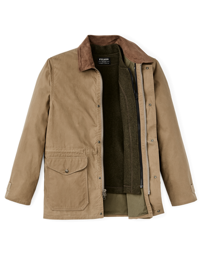 Dry Wax Mile Marker Coat - Dark Beige