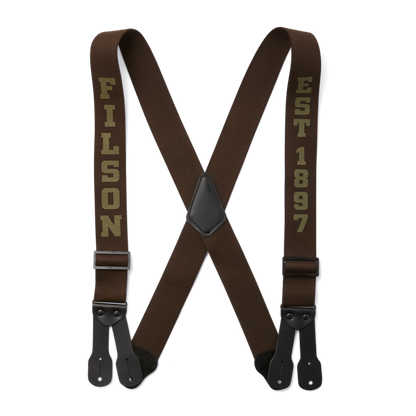 Filson Logger Suspenders - Dark Brown