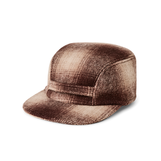 Mackinaw Wool Cap - Brown / Tan Ombre