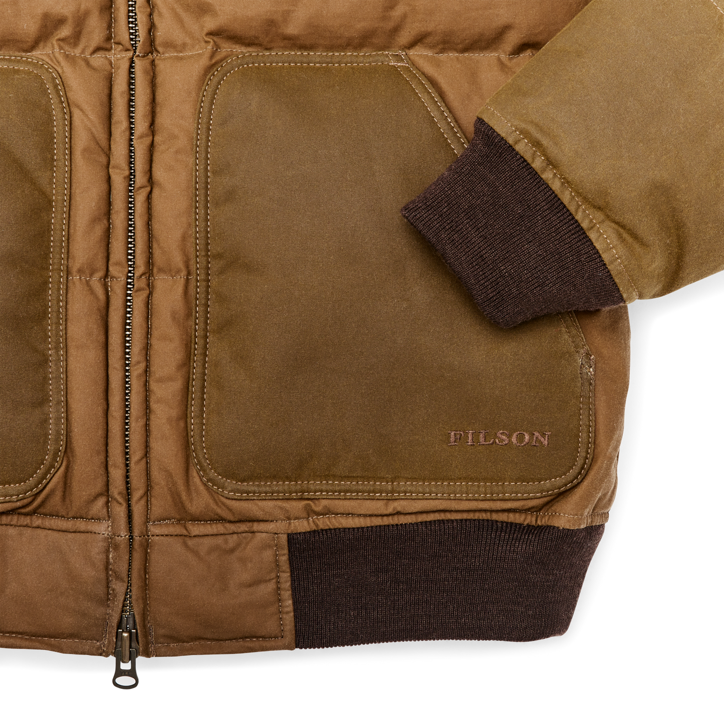 Down Bomber Jacket - Dark Tan