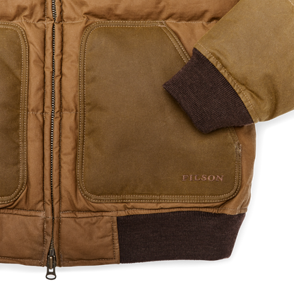 Down Bomber Jacket - Dark Tan