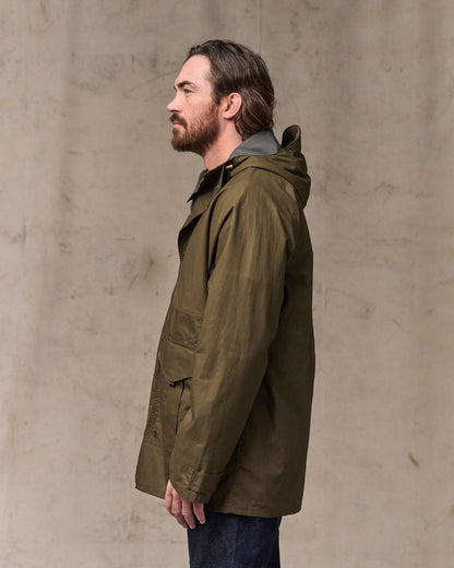 Dry Wax Omak Coat - Burnt Olive