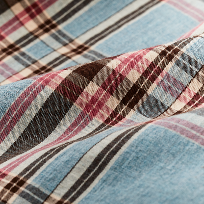 Filson's Washed Feather Cloth Shirt - Light Blue / Red / Natural Plaid