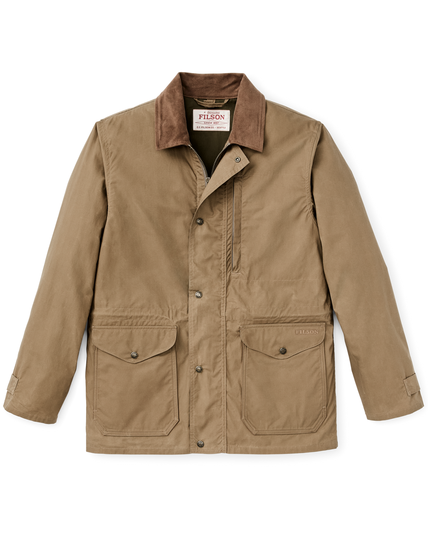 Dry Wax Mile Marker Coat - Dark Beige