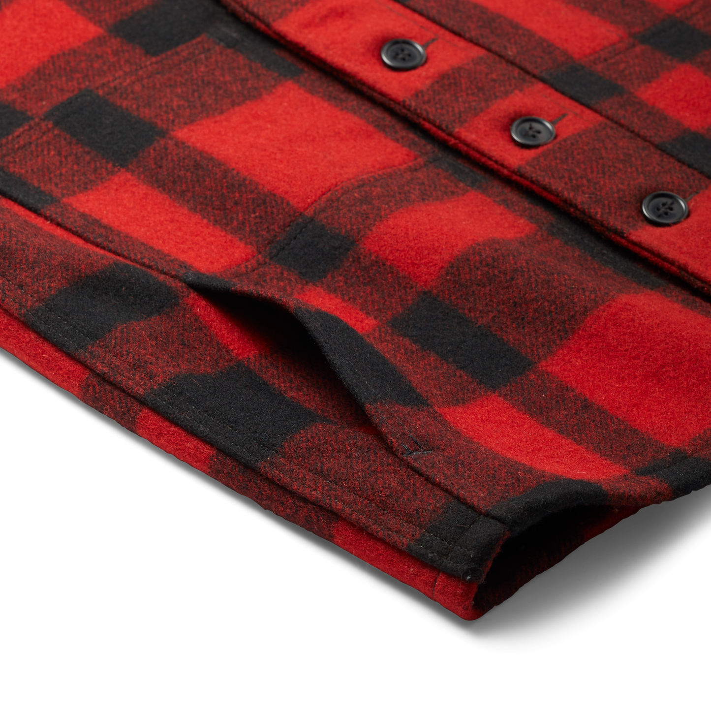 Mackinaw Wool Vest - Red/black Plaid