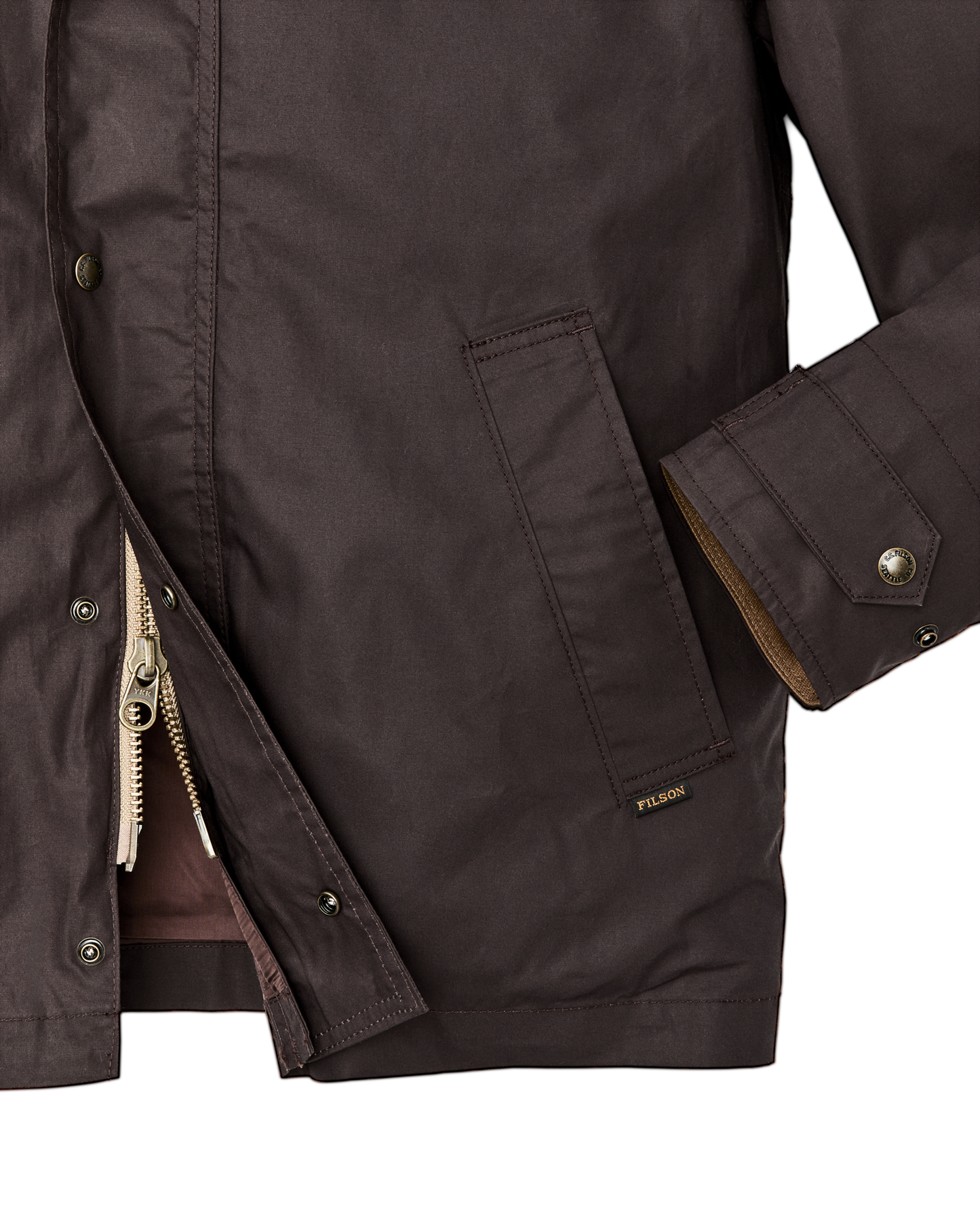 Dry Wax Short Field Jacket - Dark Brown